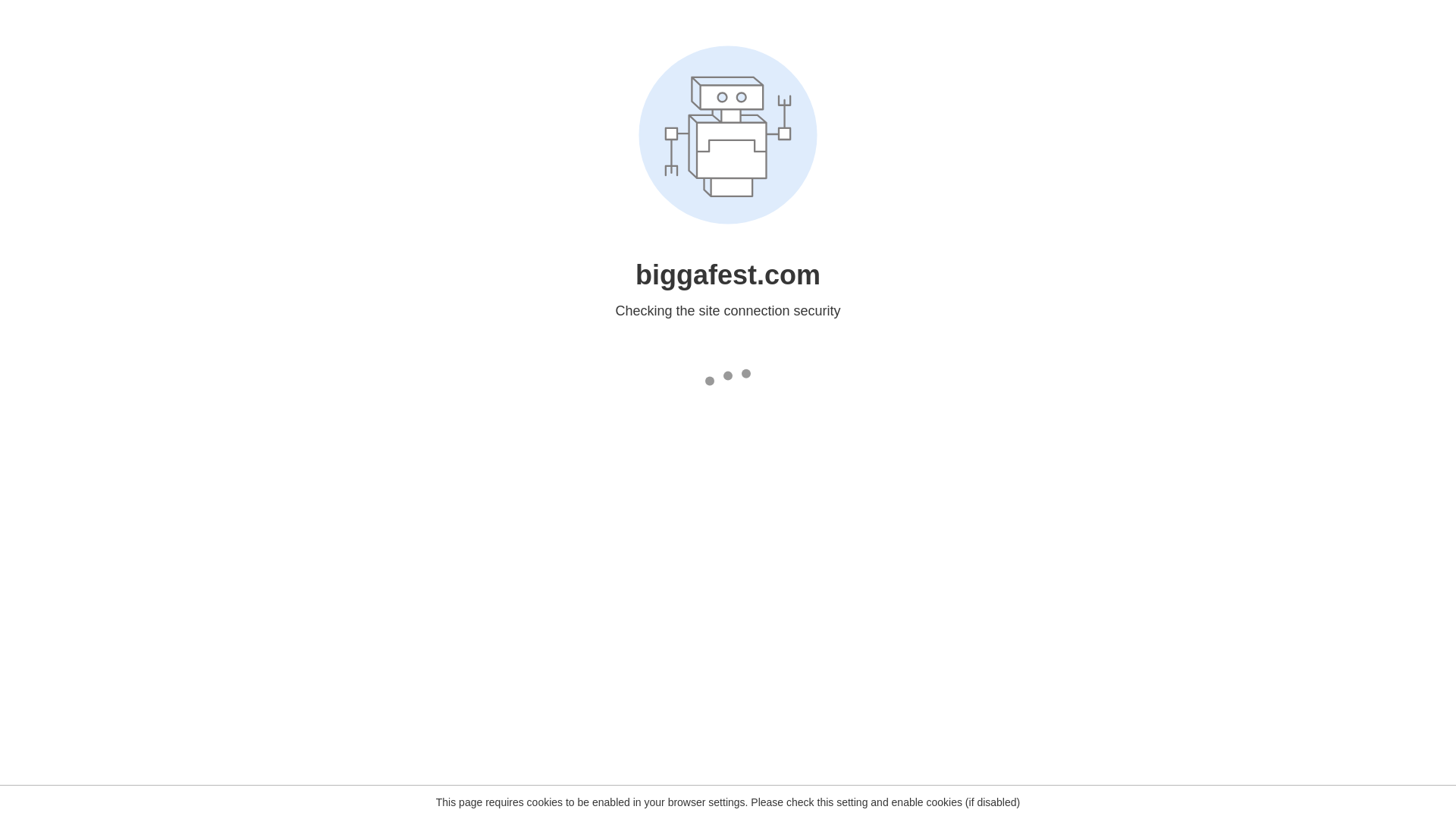 website screenshot of https://biggafest.com/