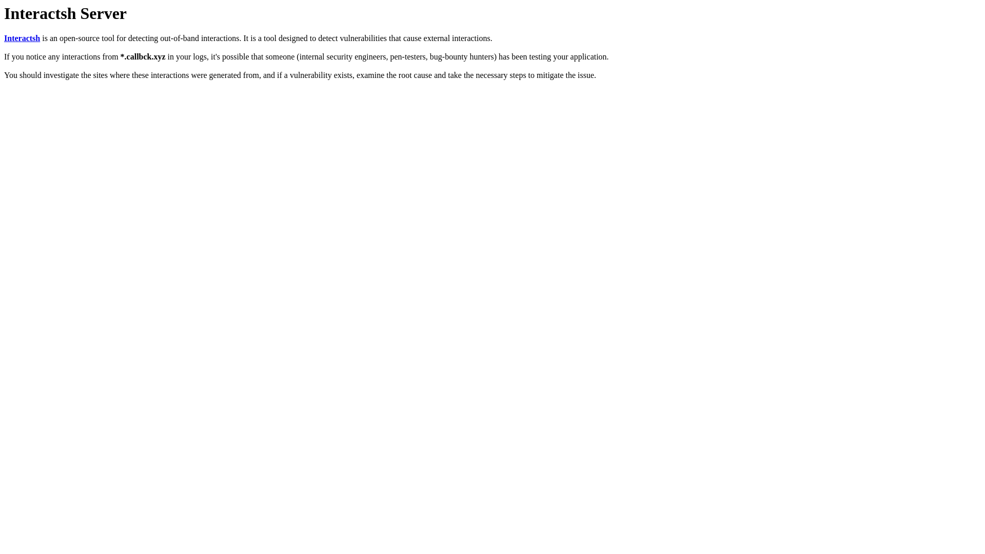 website screenshot of https://callbck.xyz/
