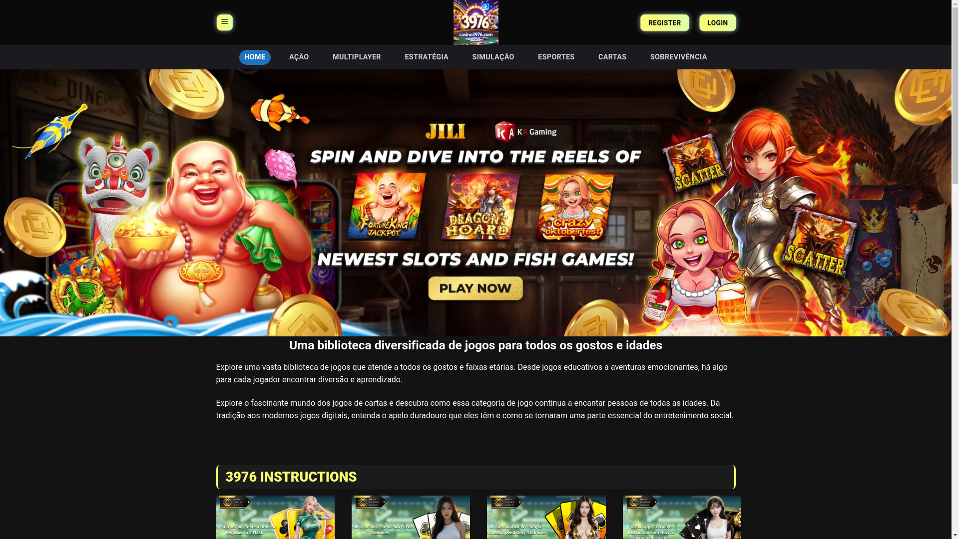 website screenshot of https://casino3976.com/