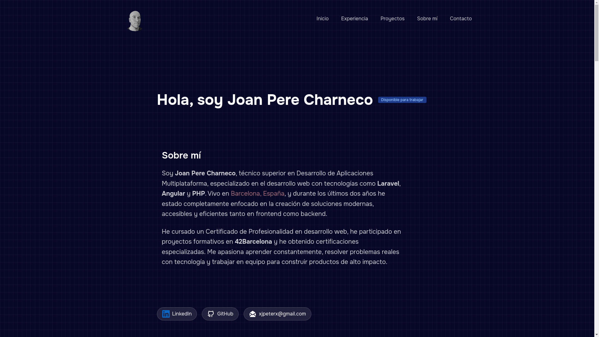 website screenshot of https://hotadev.com.es/