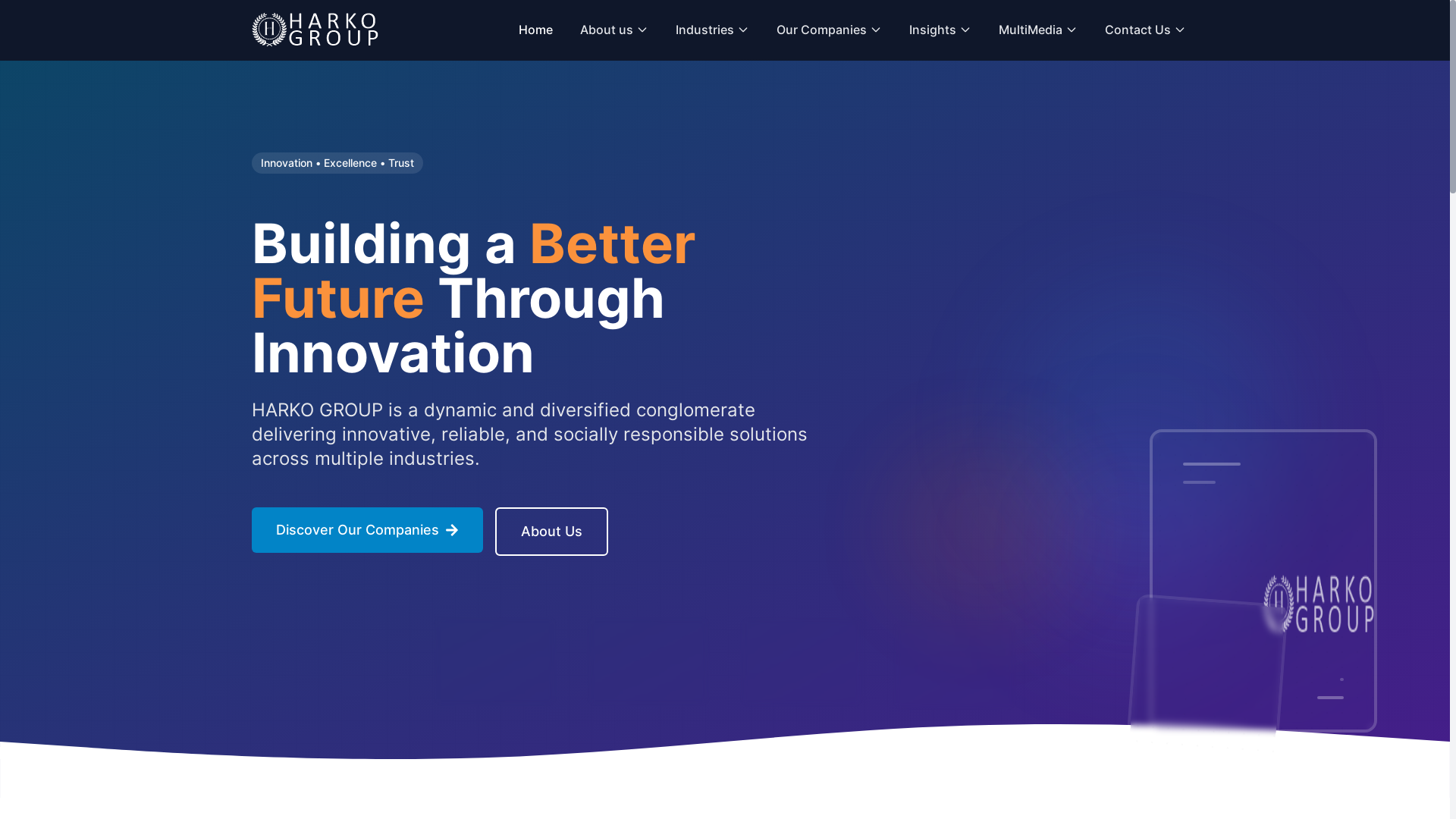 website screenshot of https://harko-company.pages.dev/