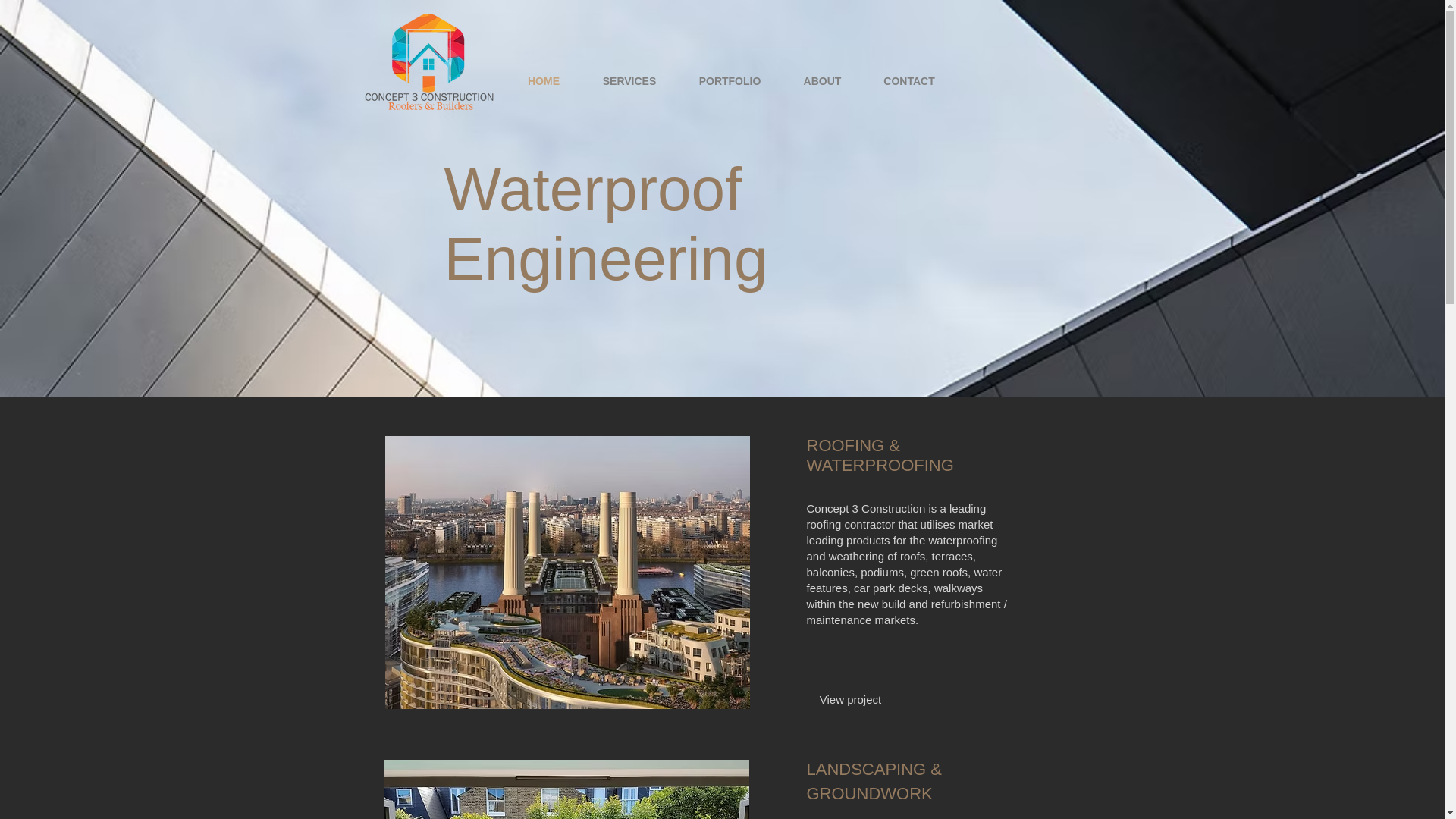 website screenshot of https://concept3construction.com/