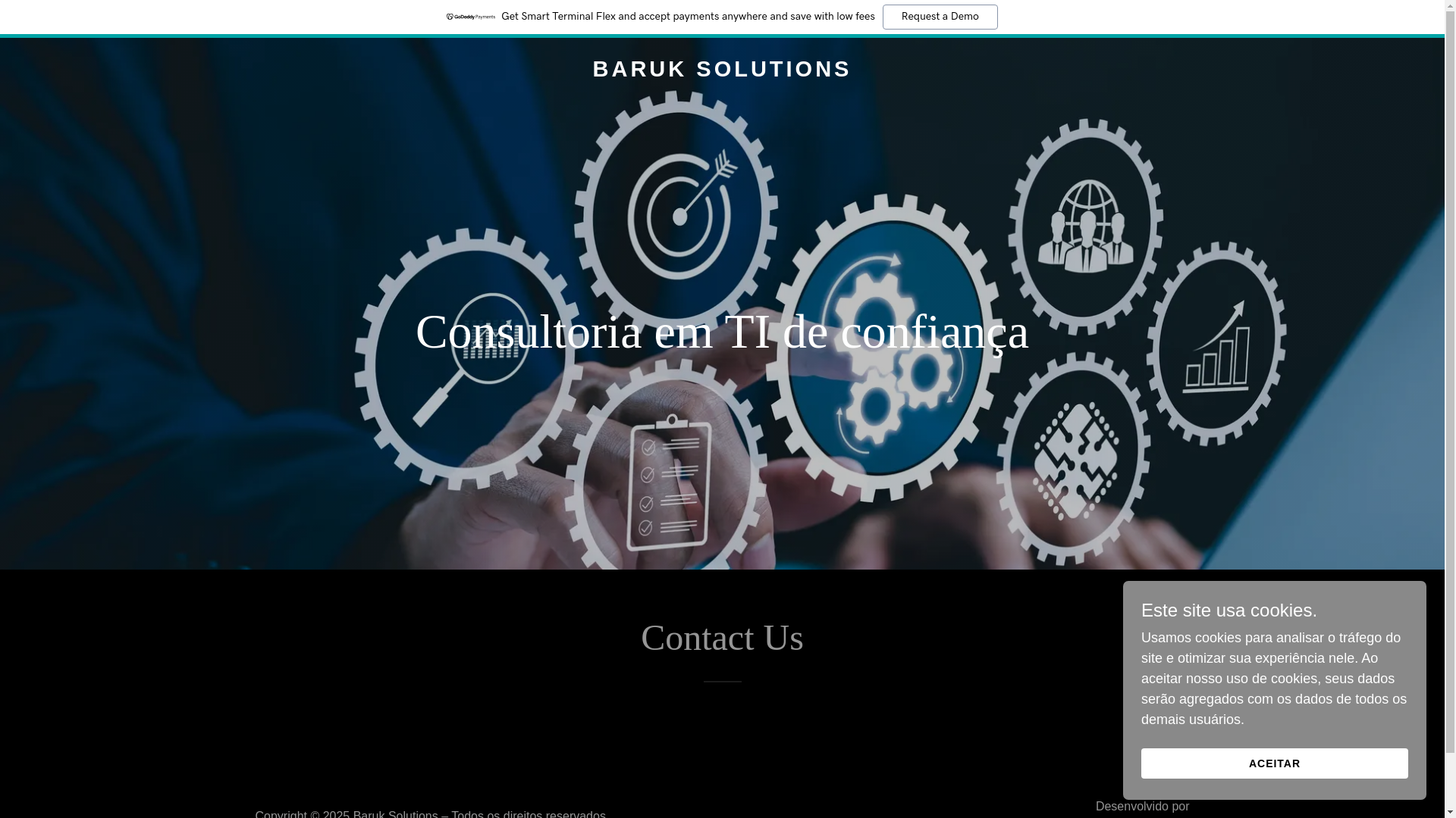 website screenshot of https://baruksolutions.com.br/