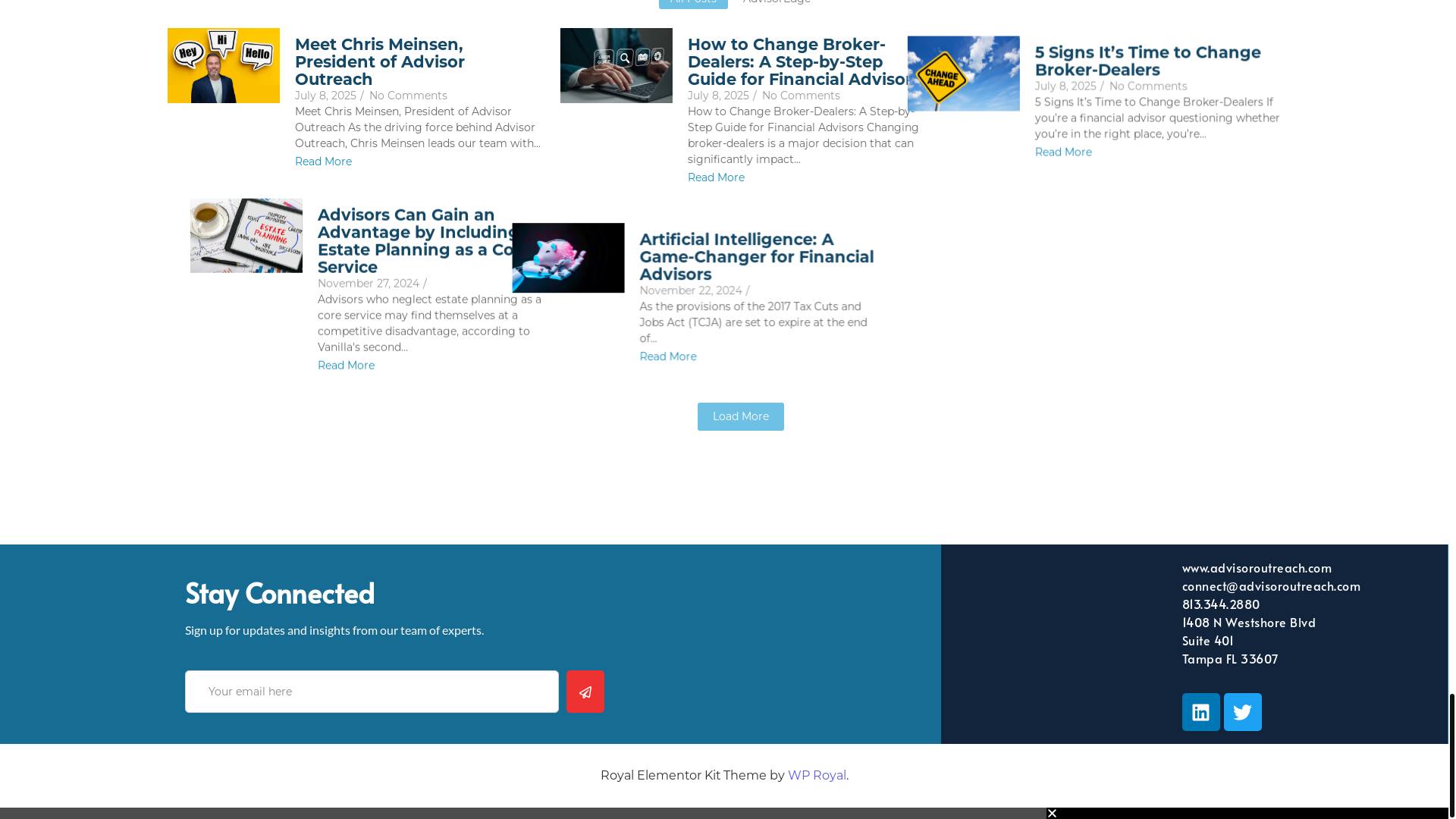 website screenshot of https://useadvisoroutreachapp.com/