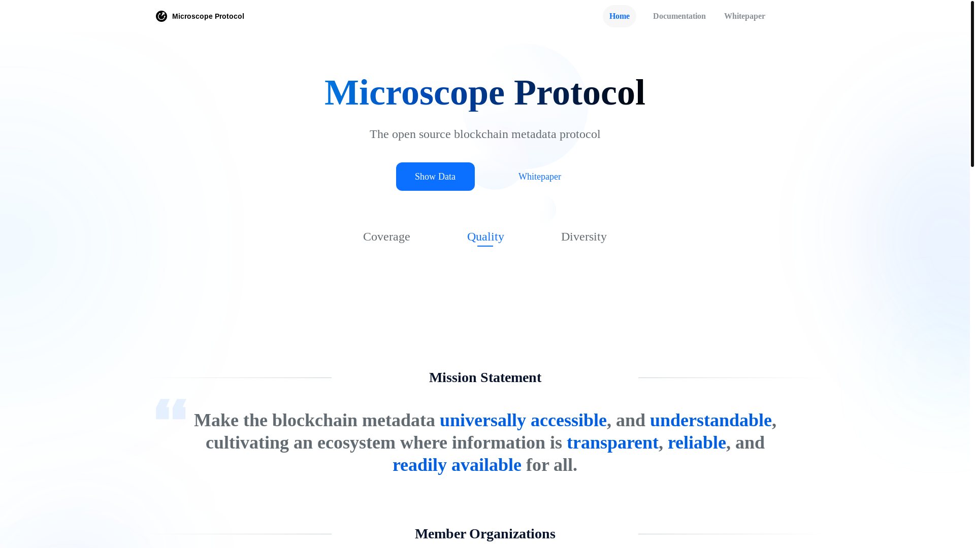 website screenshot of https://microscopeprotocol.com/