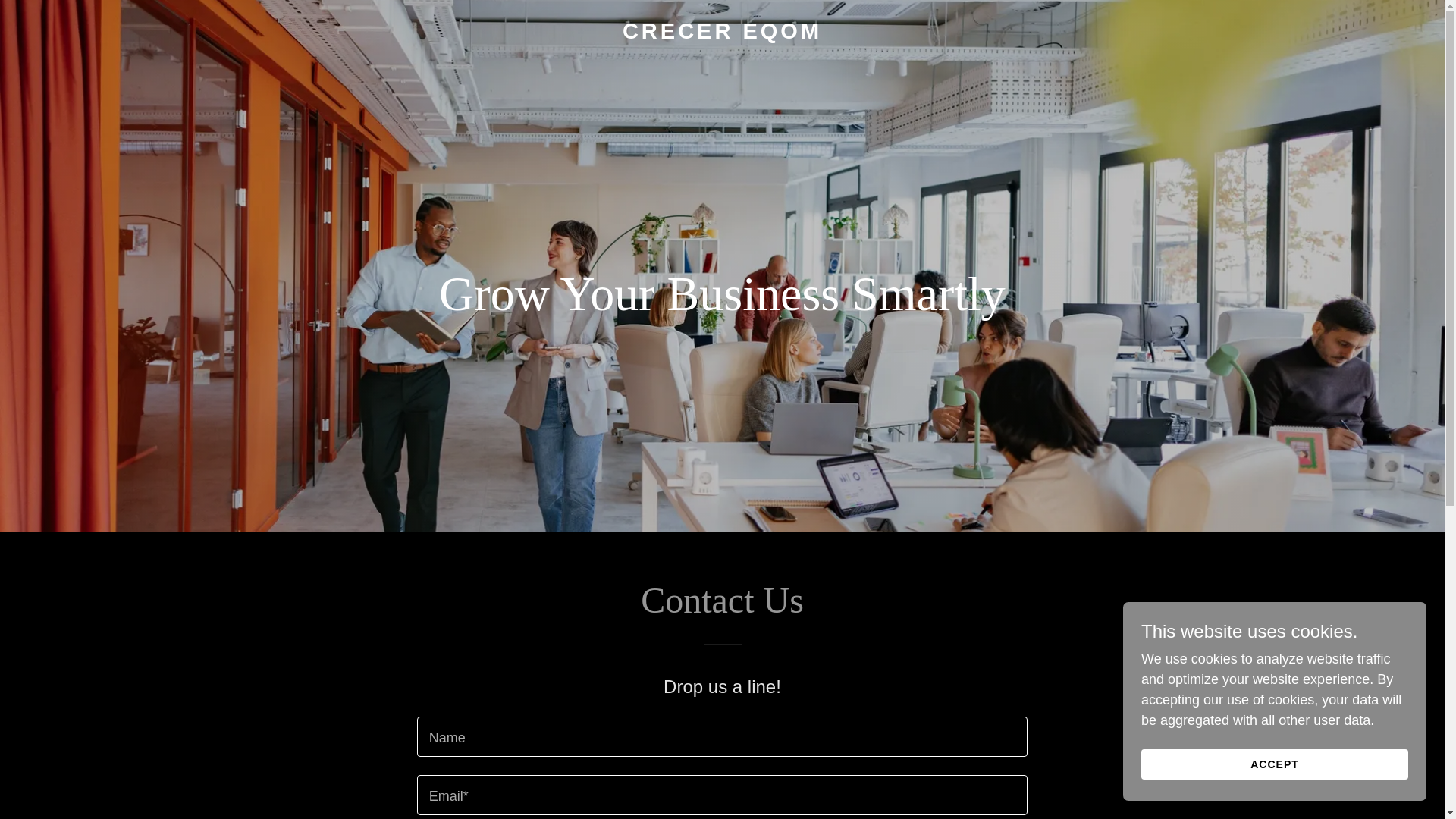 website screenshot of https://crecer-eqom.com/