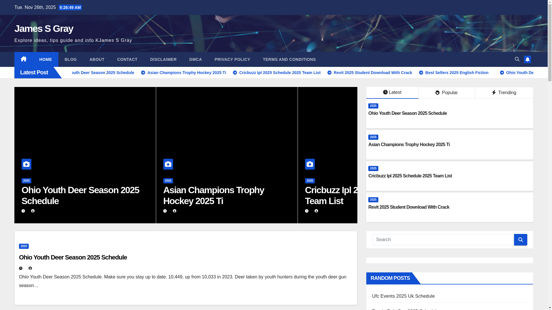 website screenshot of https://jamessgraya.pages.dev/