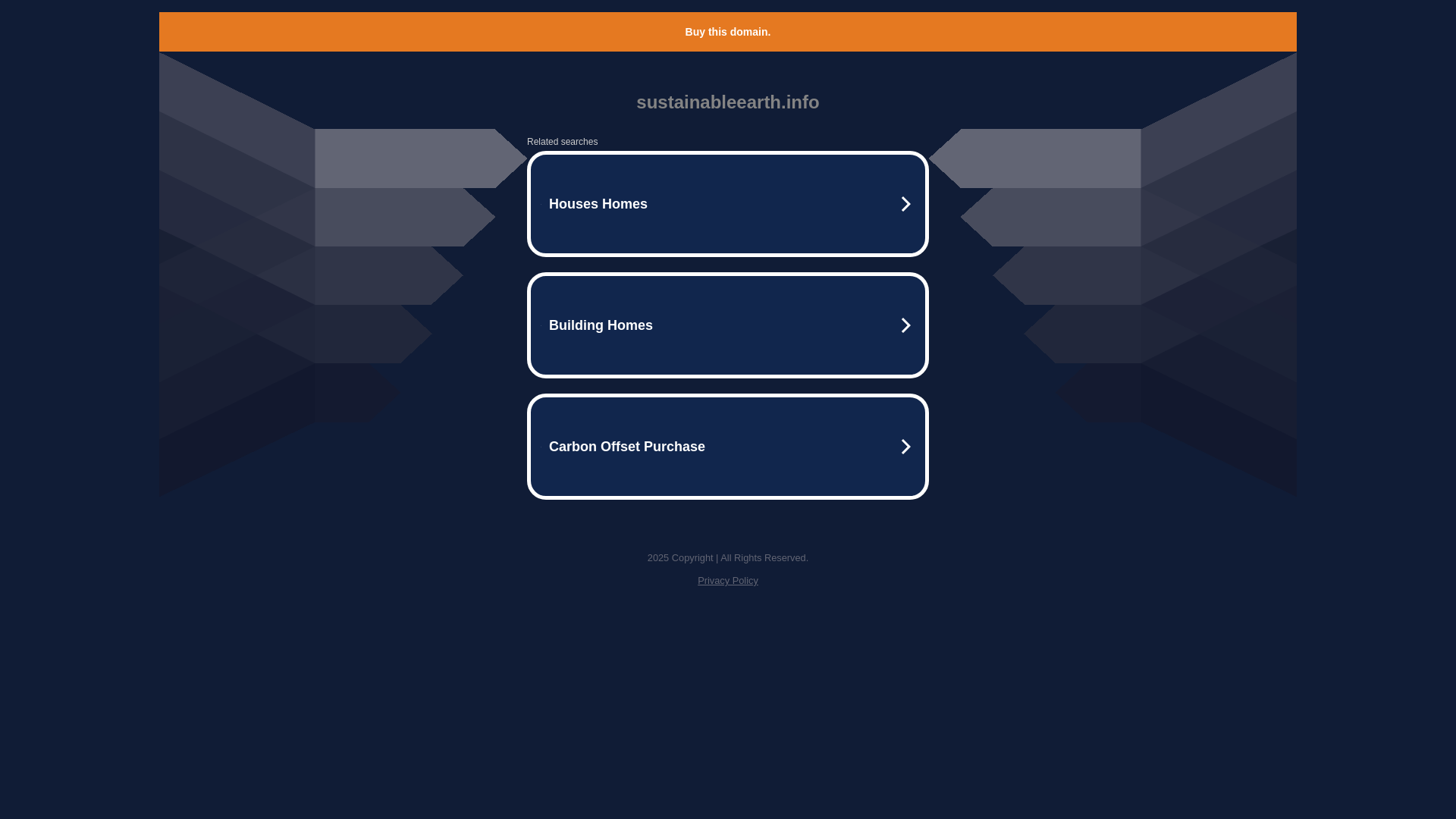 website screenshot of https://sustainableearth.info/