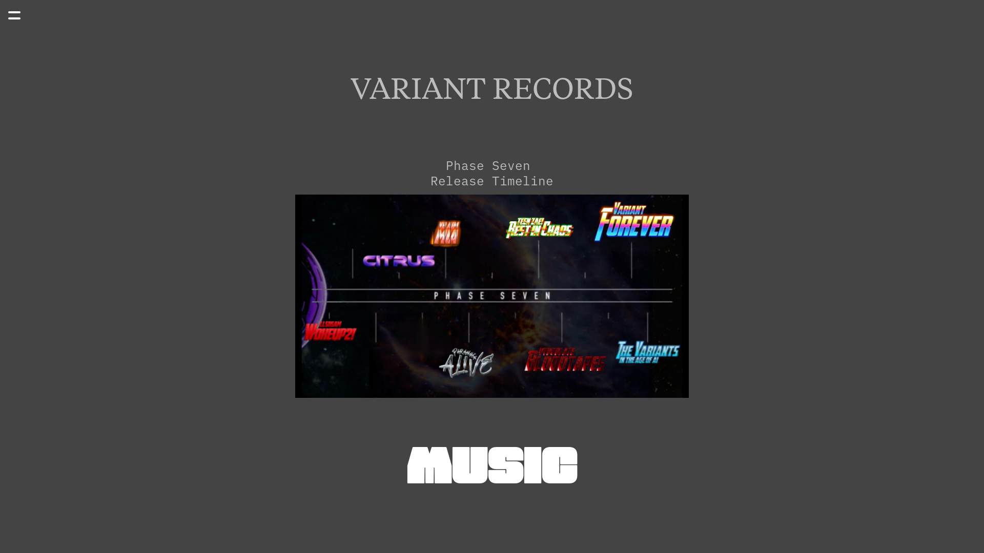 website screenshot of https://variantrecords.de/