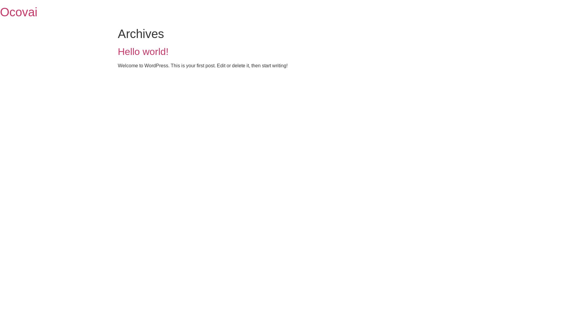 website screenshot of https://ocovai.io/