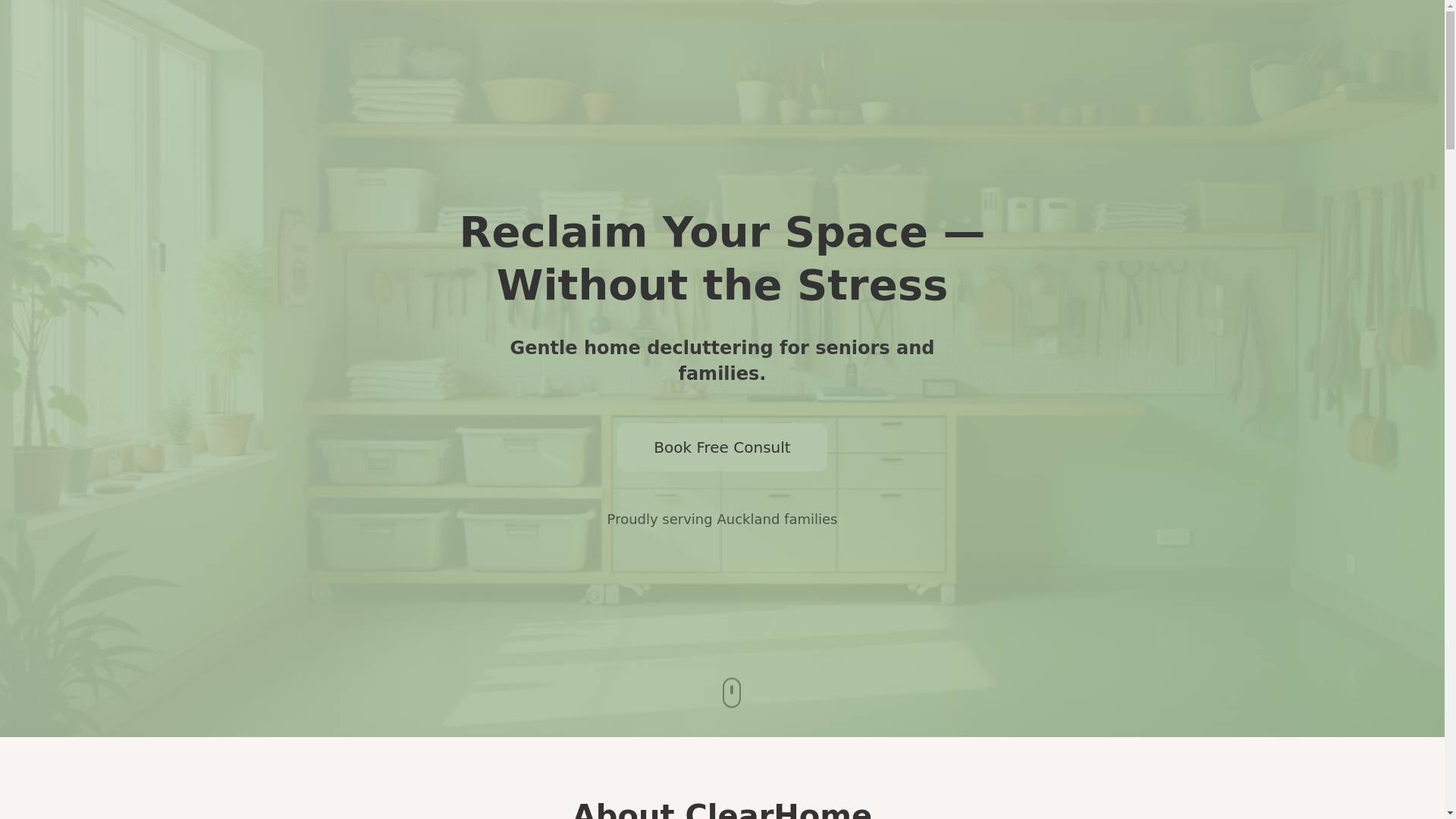 website screenshot of https://clearhomenz.com/