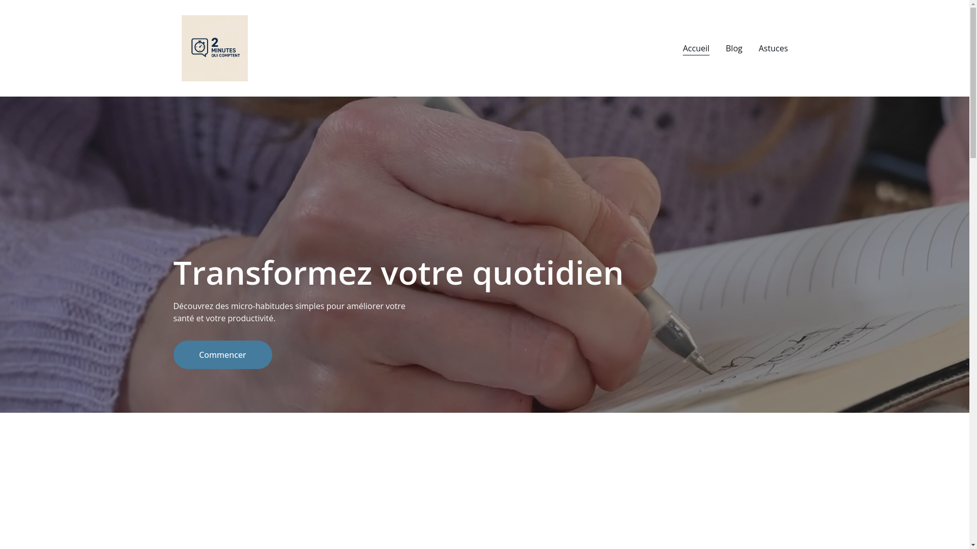 website screenshot of https://2min4change.online/