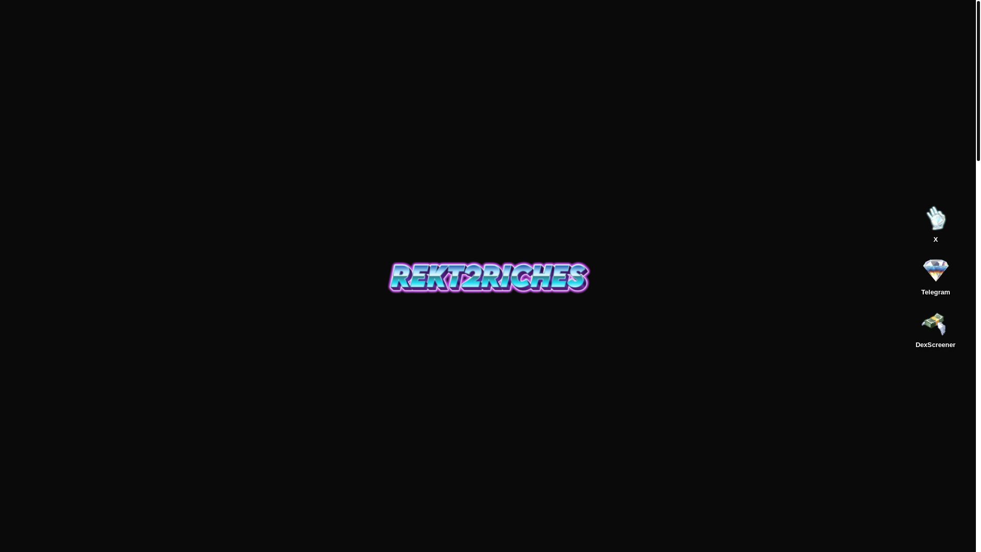 website screenshot of https://rekt2riches.online/