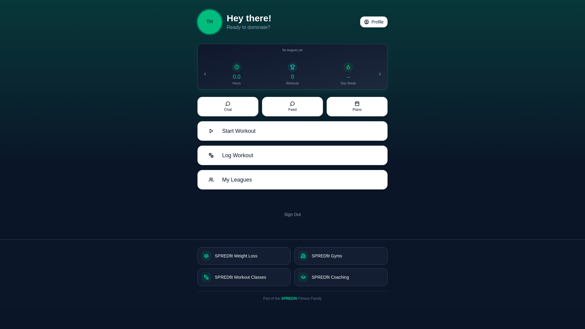 website screenshot of https://spredfit.com/