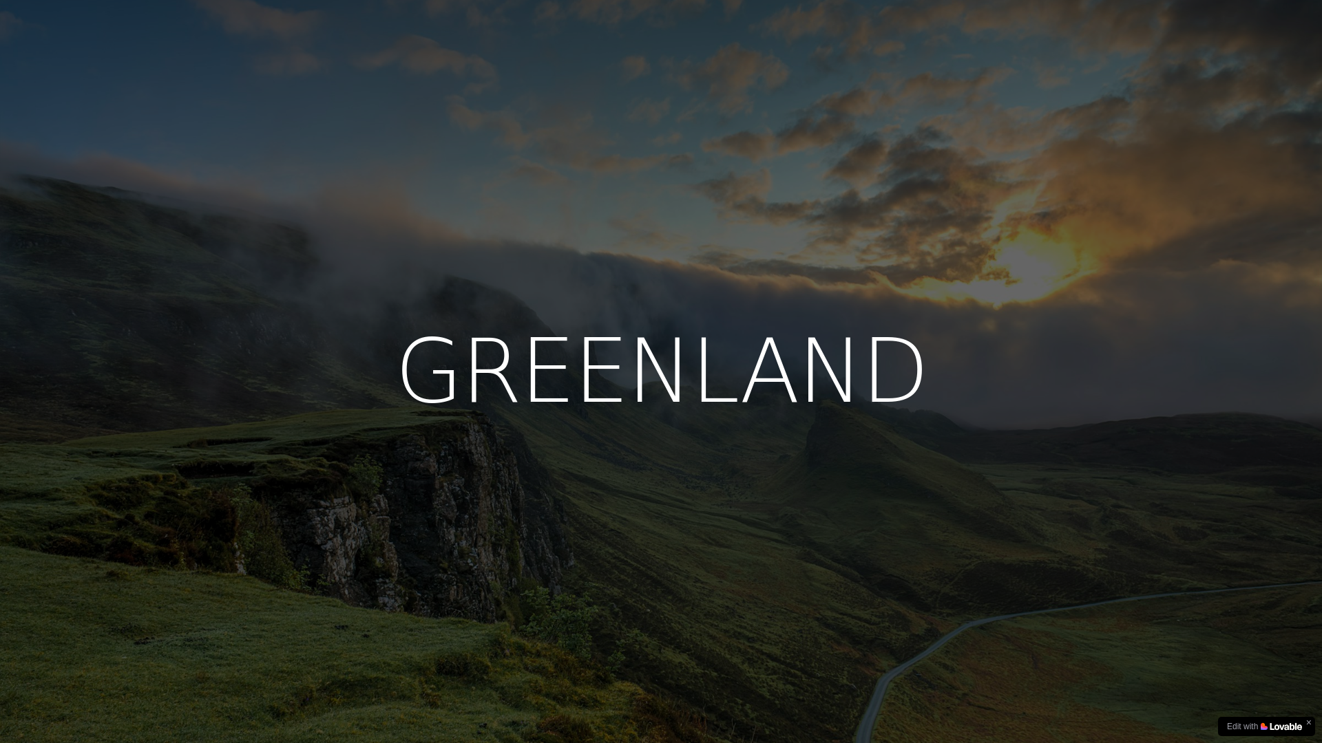 website screenshot of https://greenlandstory.me/