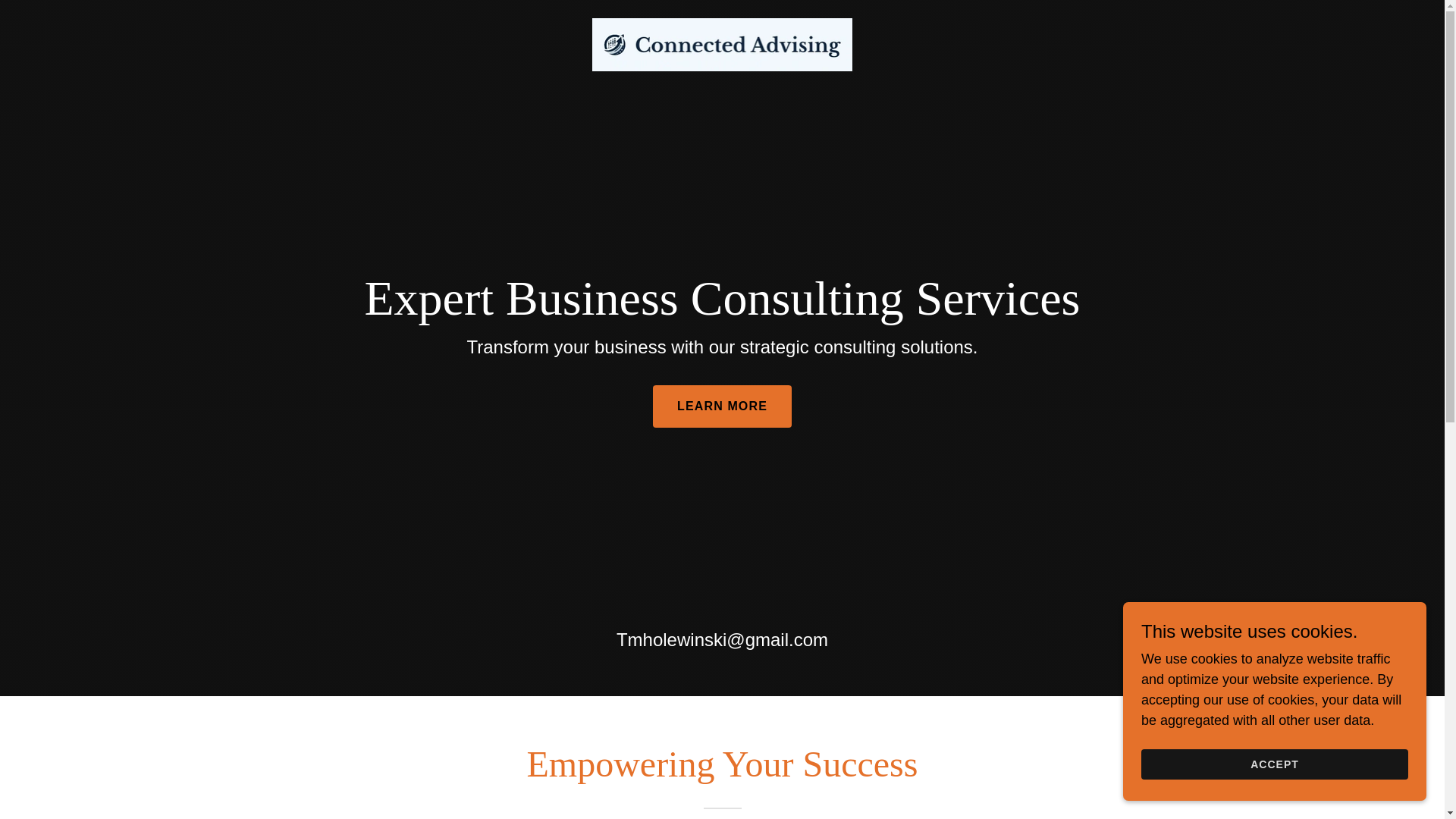 website screenshot of https://connected-advising.com/