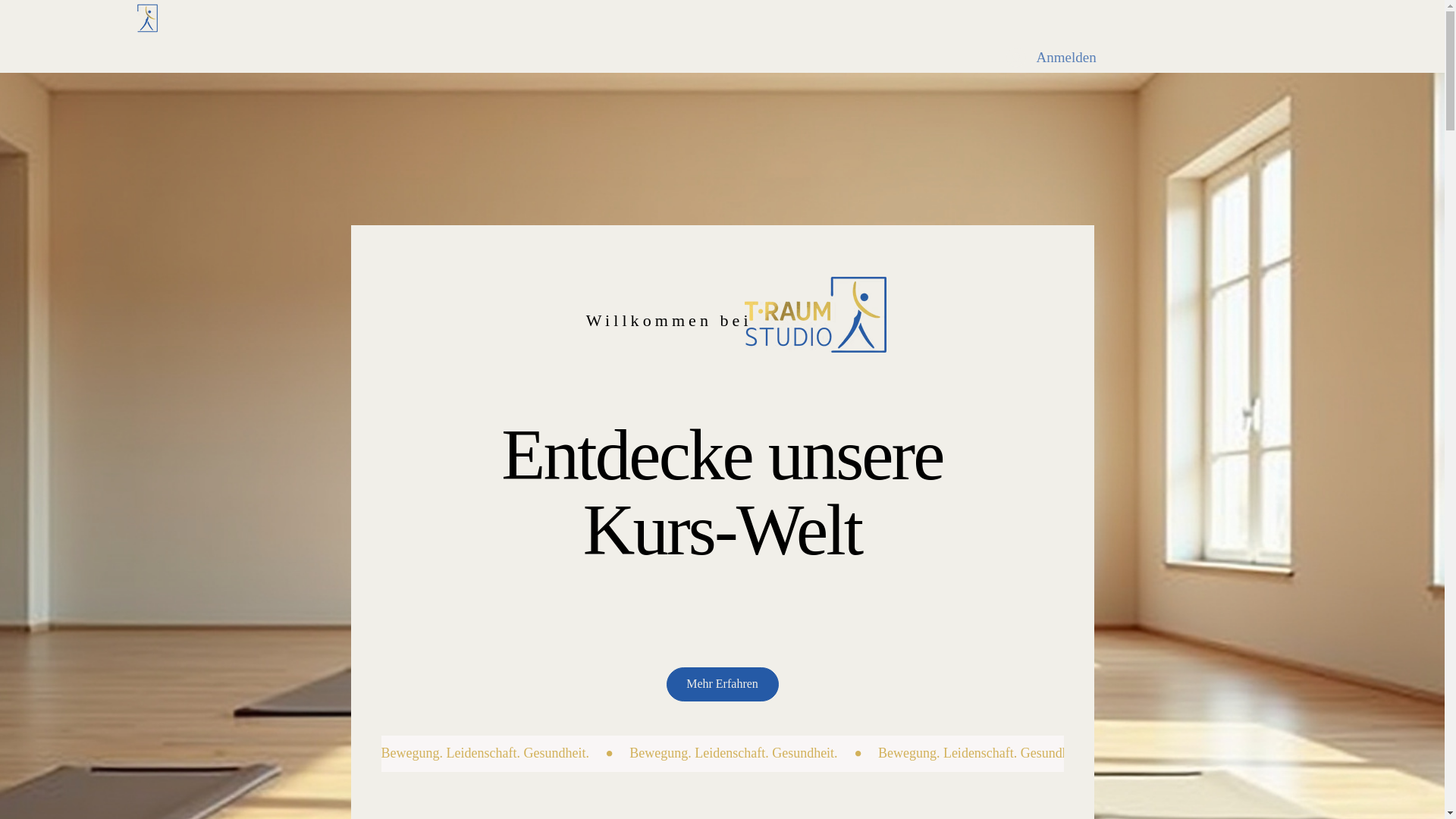 website screenshot of https://traum-physio.com/