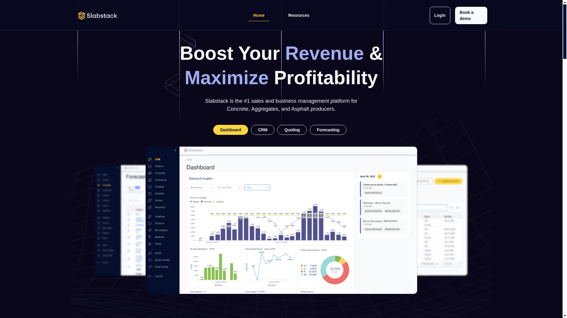 website screenshot of https://slabstacksoftware.com/