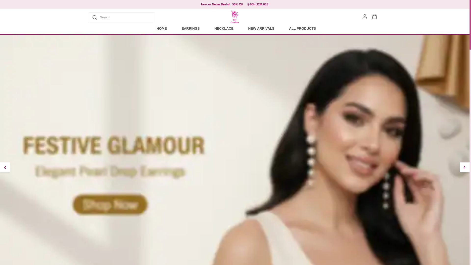 website screenshot of https://siricreations.online/