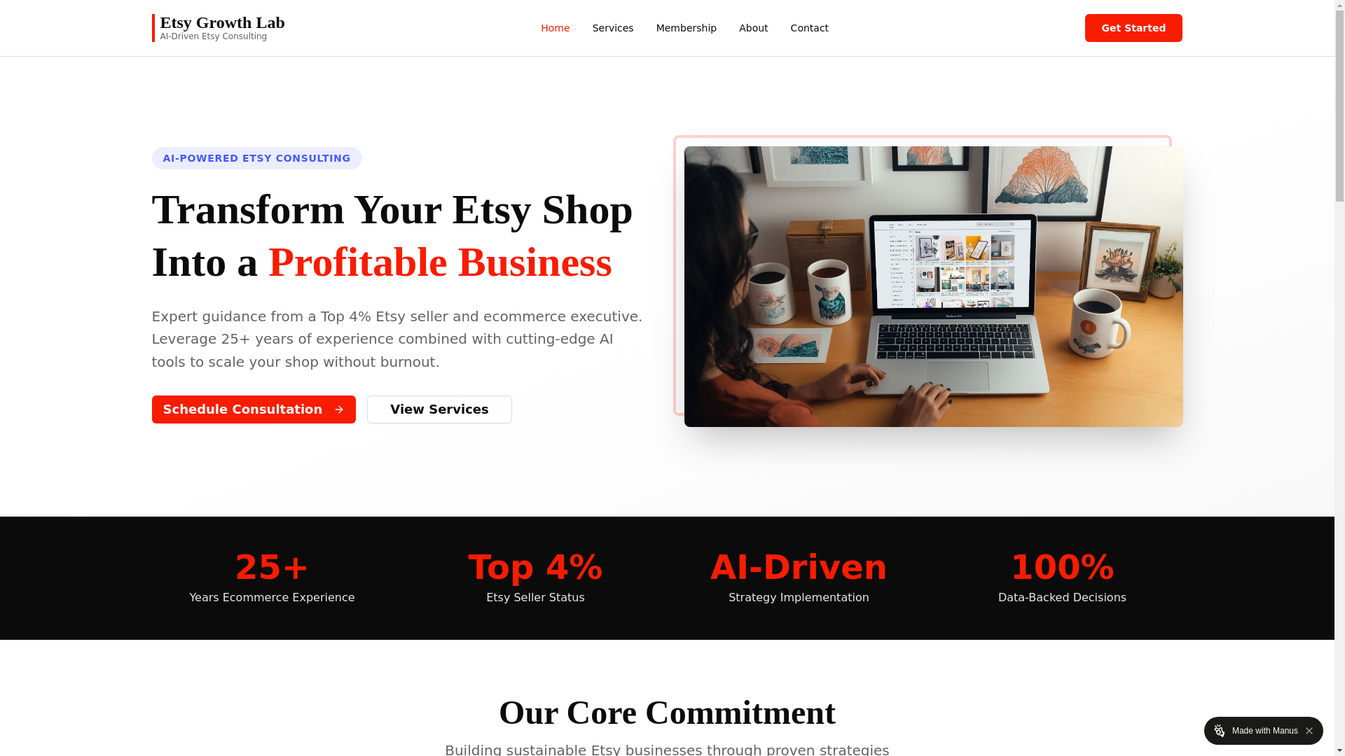 website screenshot of https://etsygrowthlab.net/