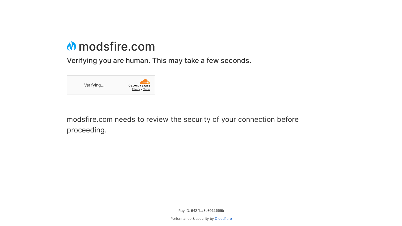 website screenshot of https://modsfire.com/Cw426OKI9wQK9jj