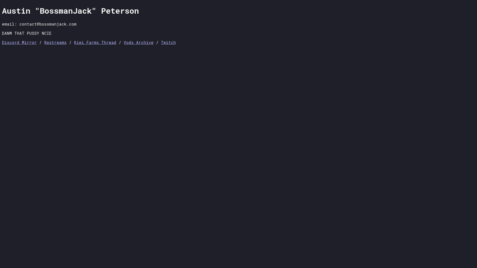 website screenshot of https://bossmanjack.pages.dev/