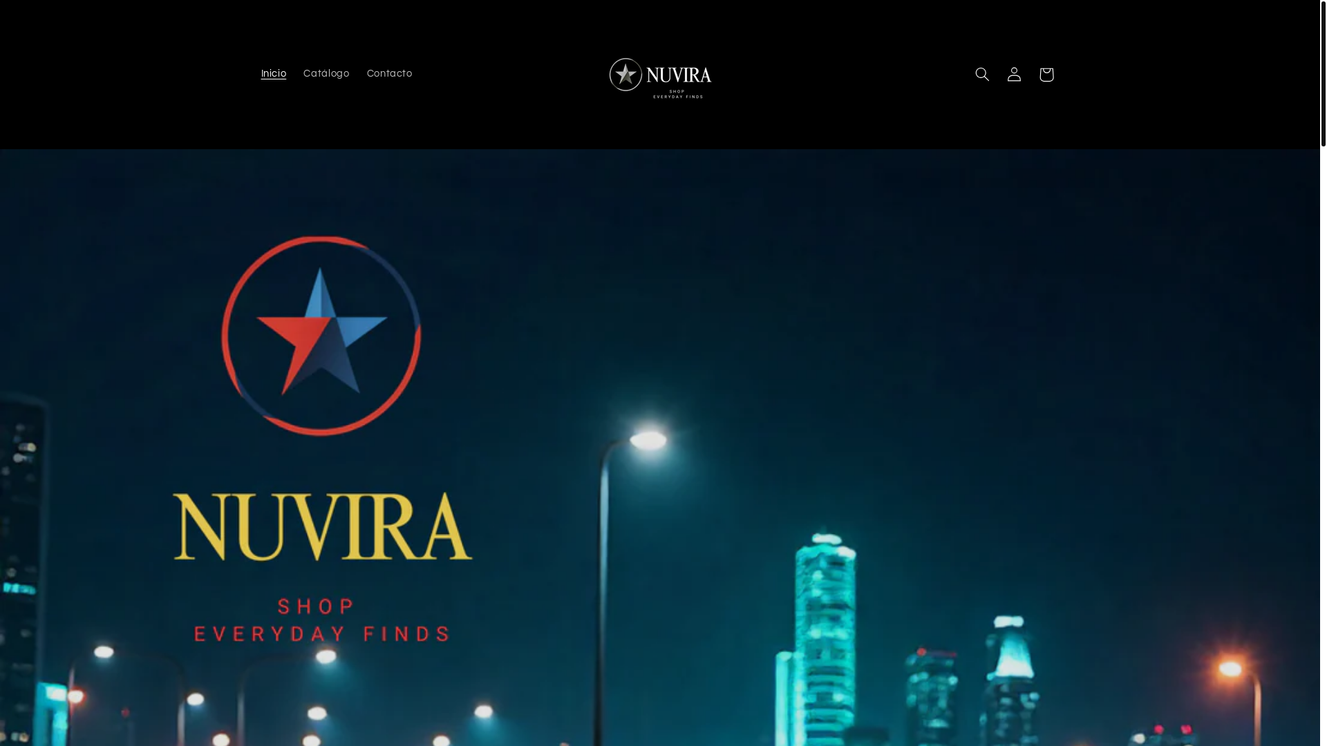 website screenshot of https://nuvirashopfinds.store/