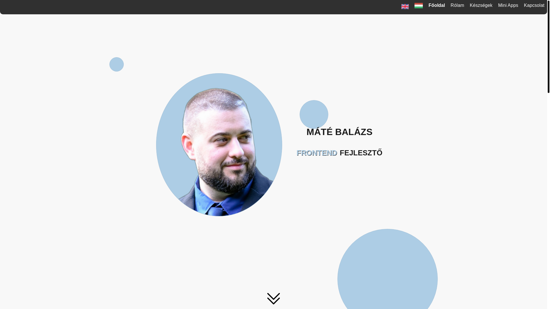 website screenshot of https://matebalazs.eu/