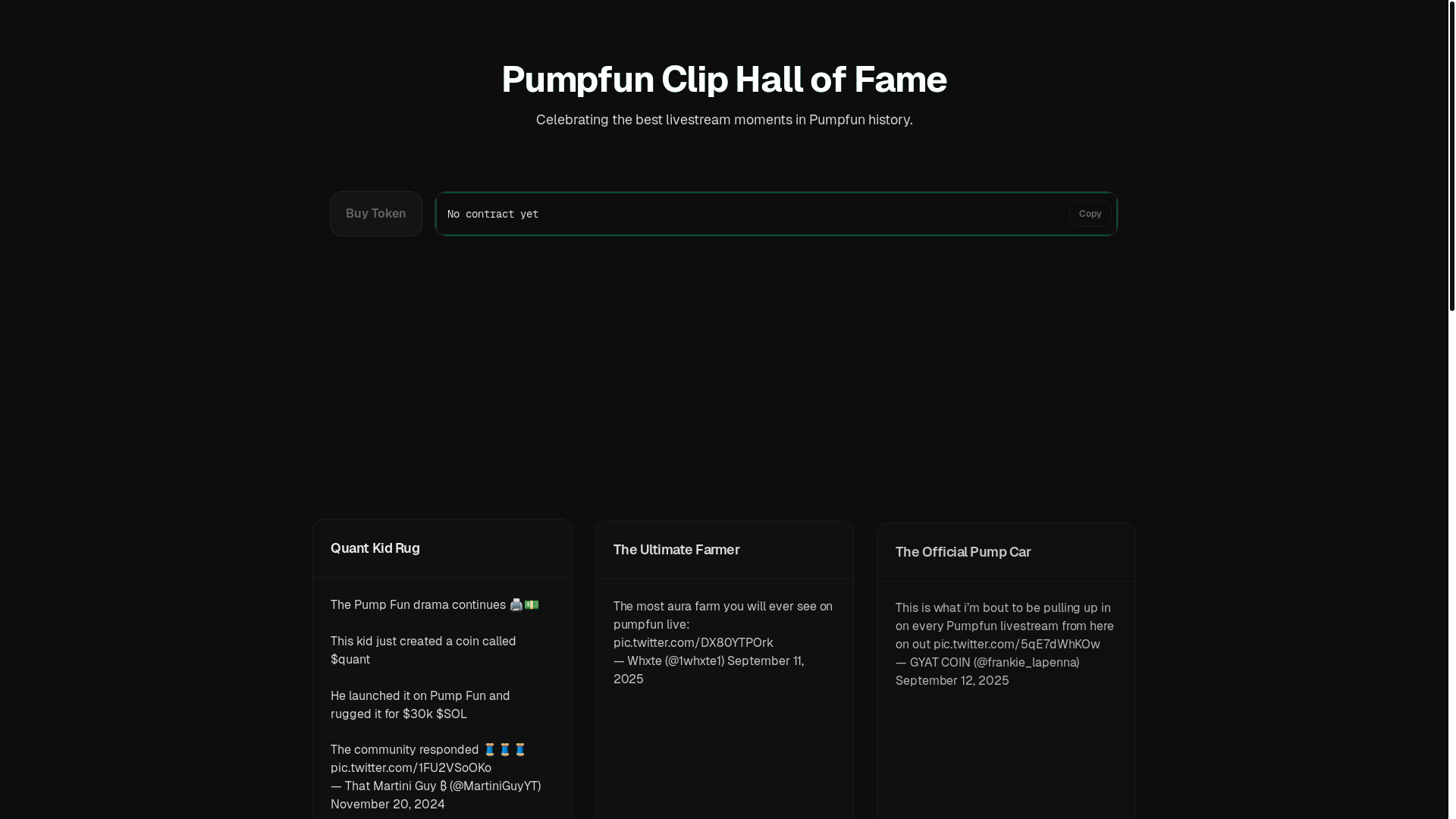 website screenshot of https://thepumphalloffame.com/