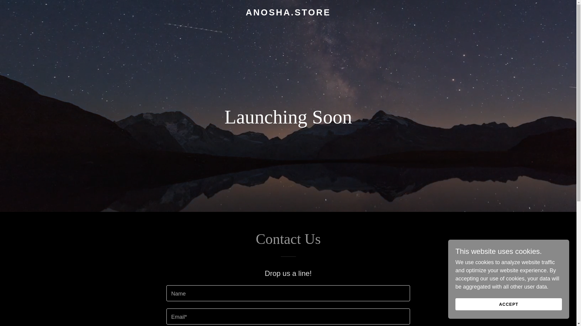 website screenshot of https://anosha.store/