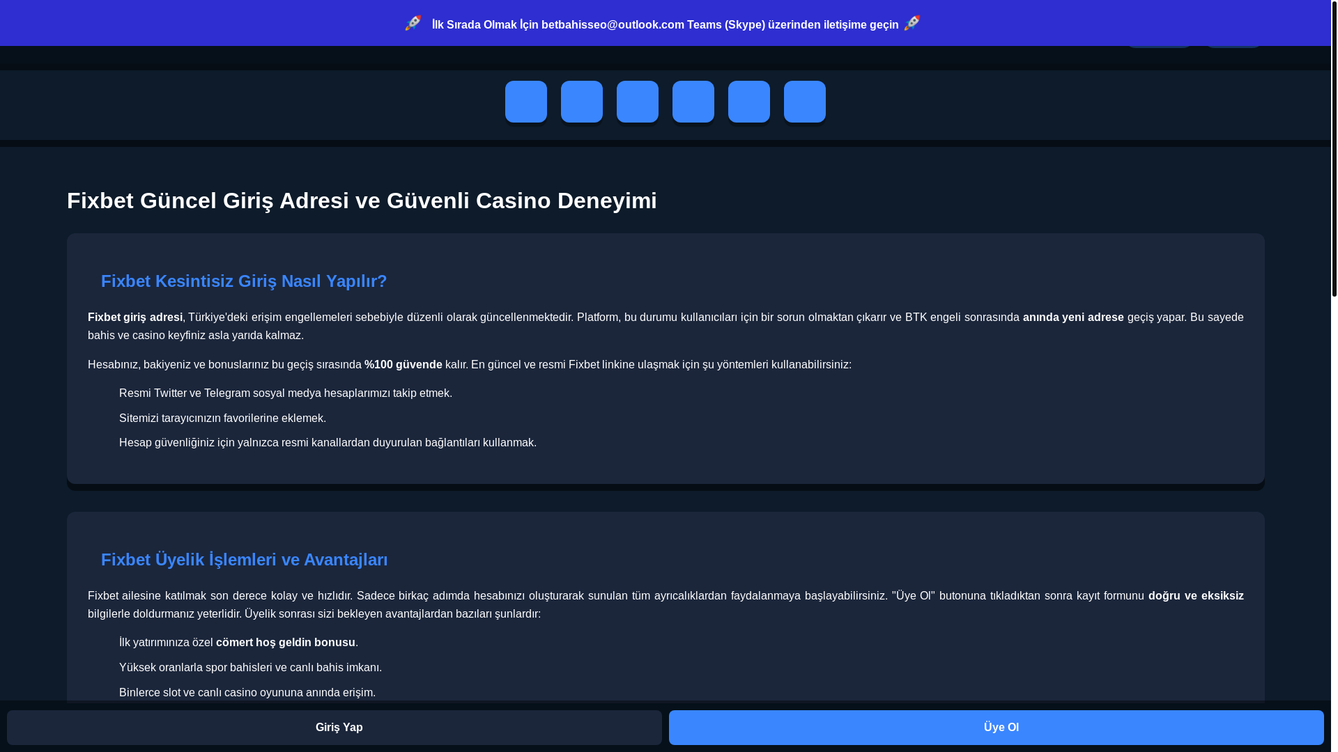 website screenshot of https://fixbet-guncel-adres.top/