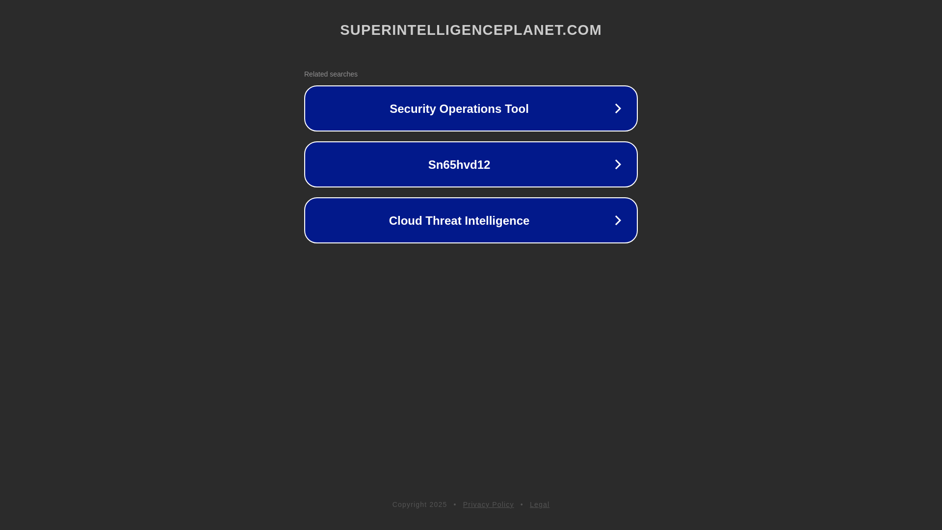 website screenshot of https://superintelligenceplanet.com/