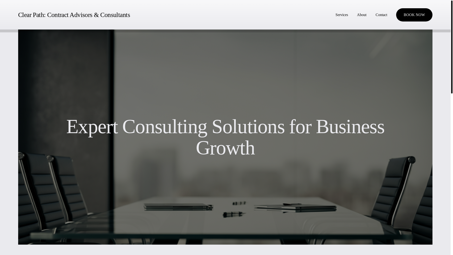 website screenshot of https://clearpathcontractadvisors.com/