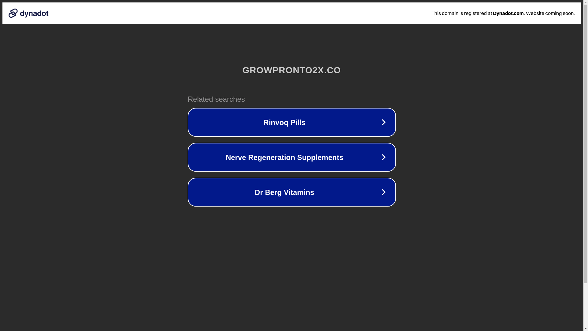 website screenshot of https://growpronto2x.co/