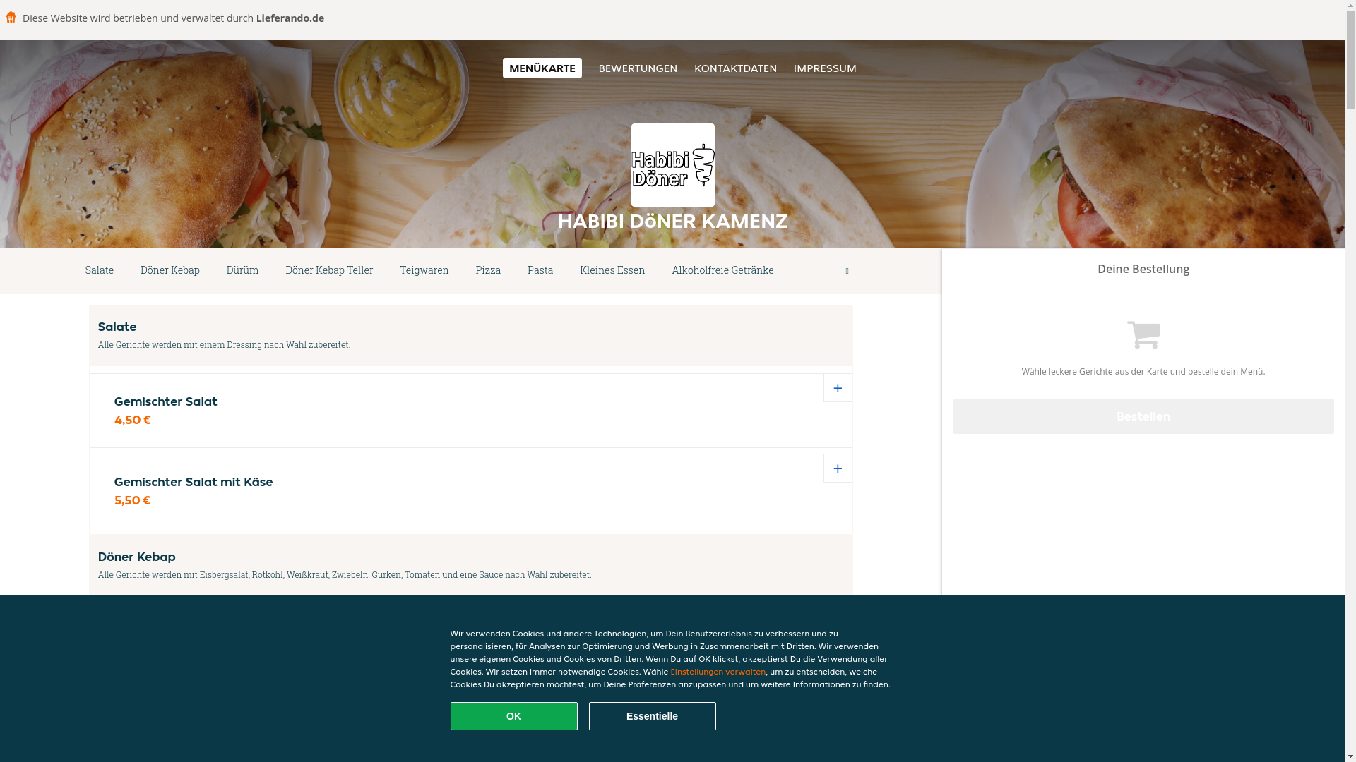 website screenshot of https://habibidoner-kamenz.de/