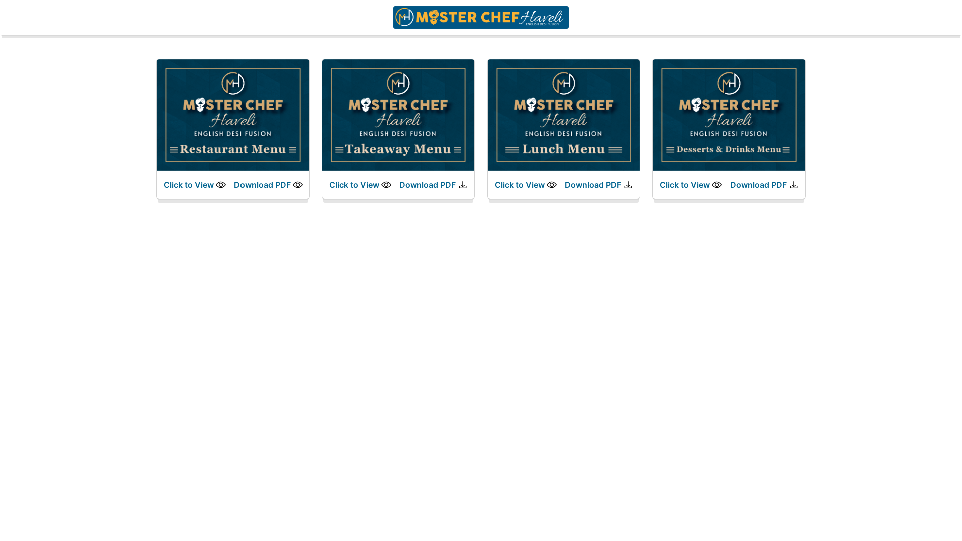 website screenshot of https://masterchefhaveli.pages.dev/