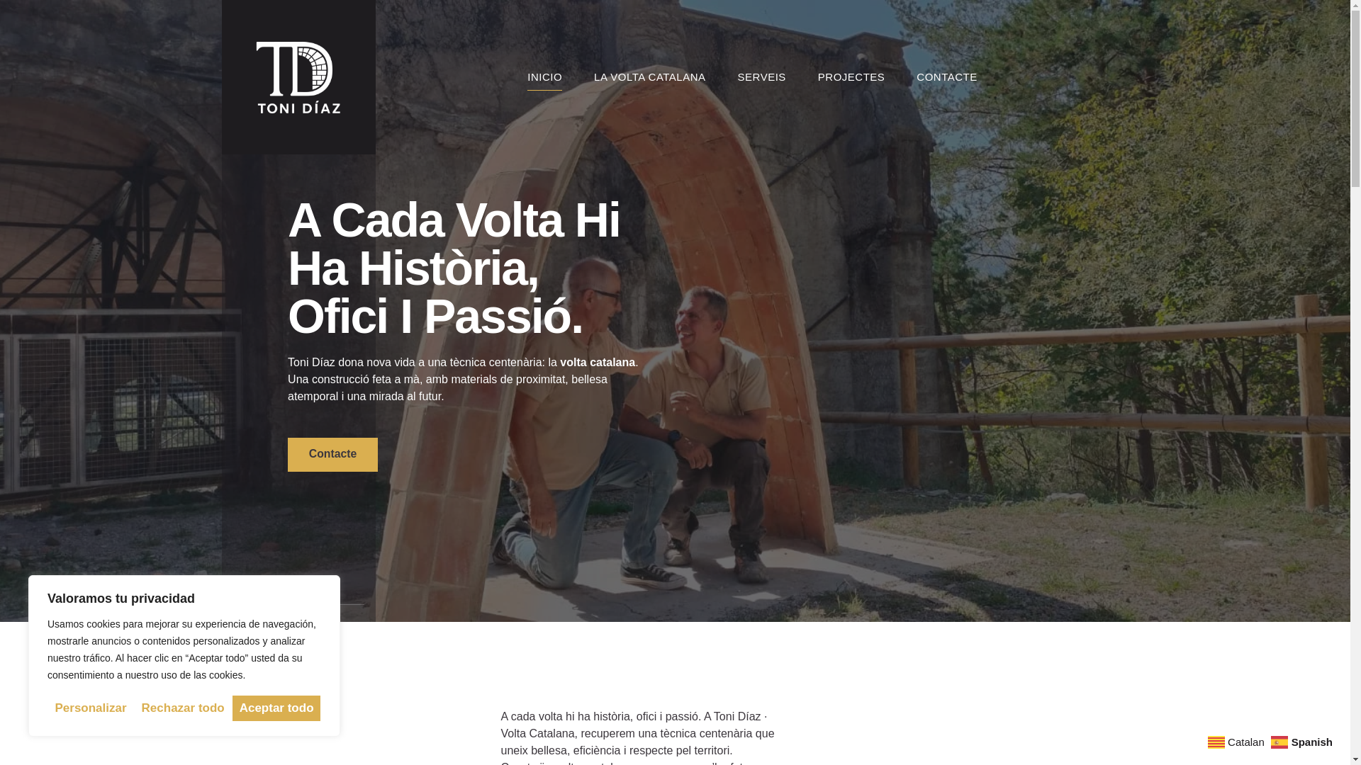 website screenshot of https://tonidiazreformes.com/