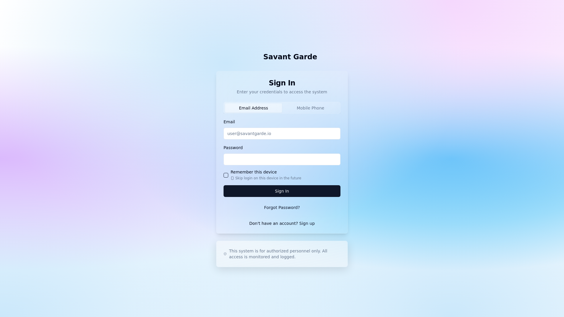 website screenshot of https://savantgarde.pages.dev/