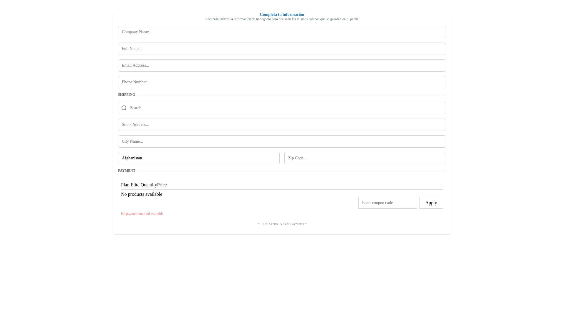 website screenshot of https://elite-850-cr.com/