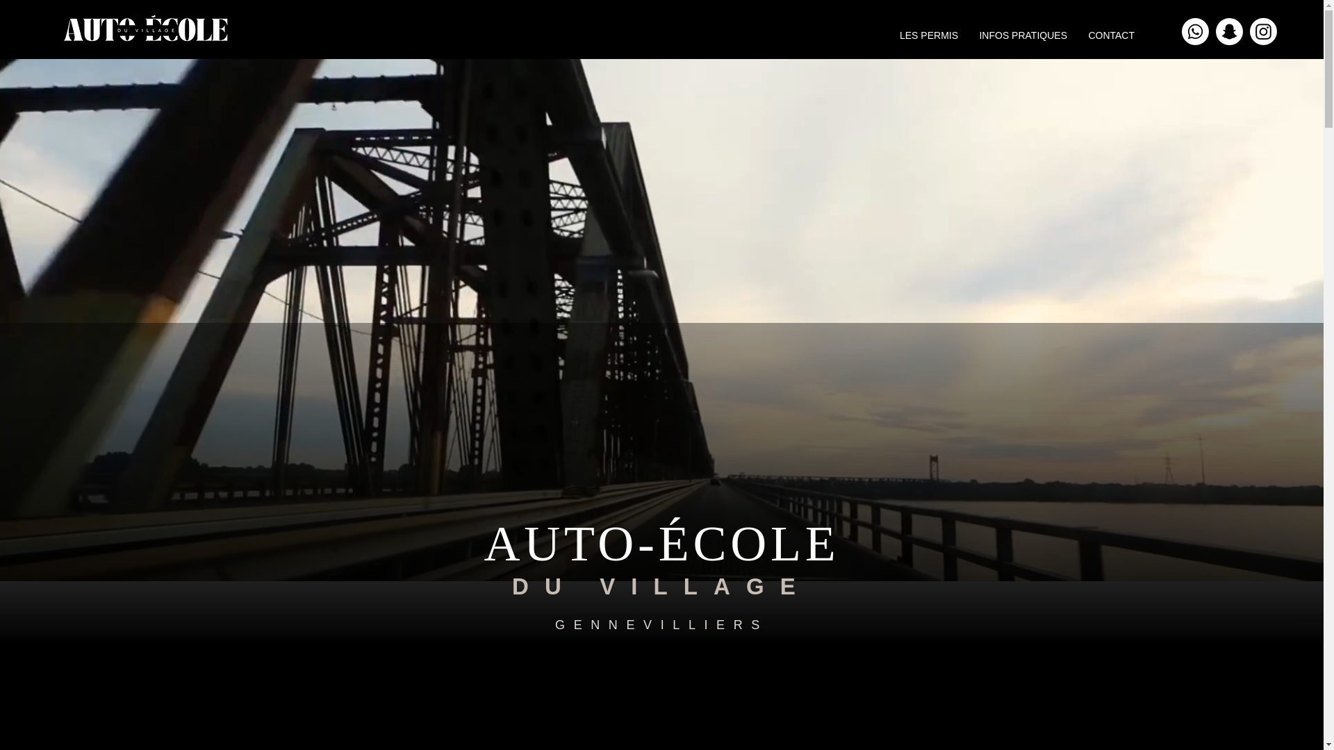 website screenshot of https://autoecoleduvillage.com/