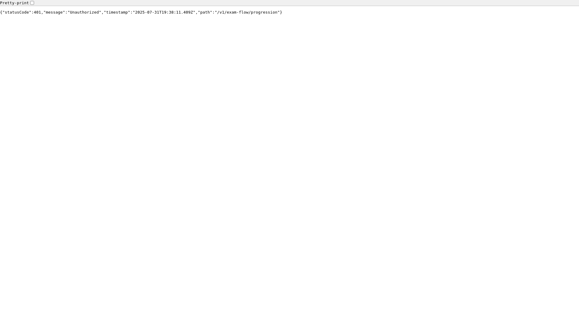 website screenshot of https://exam.42.tech/v1/exam-flow/progression