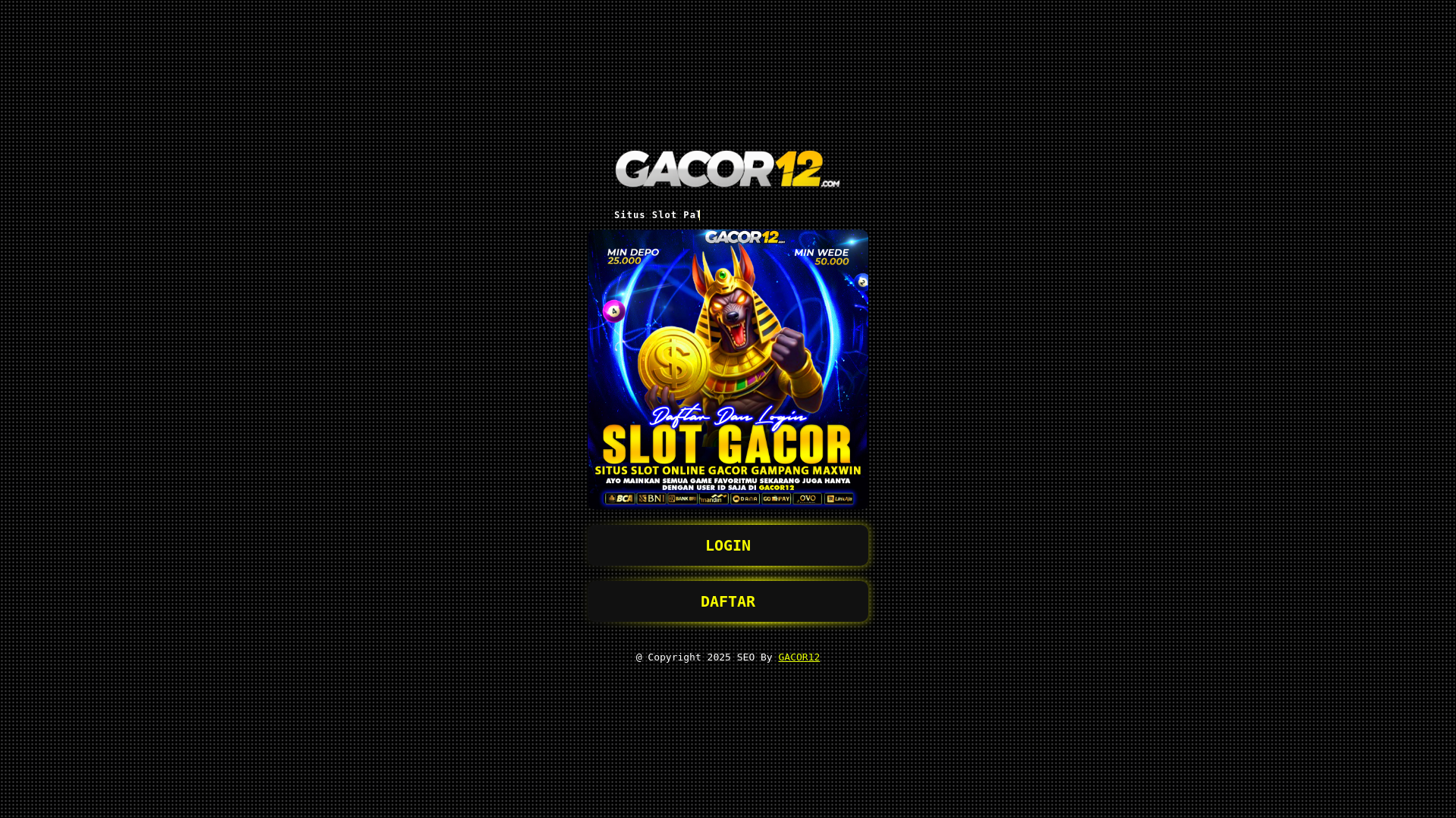 website screenshot of https://gacor12-bunchata.pages.dev/