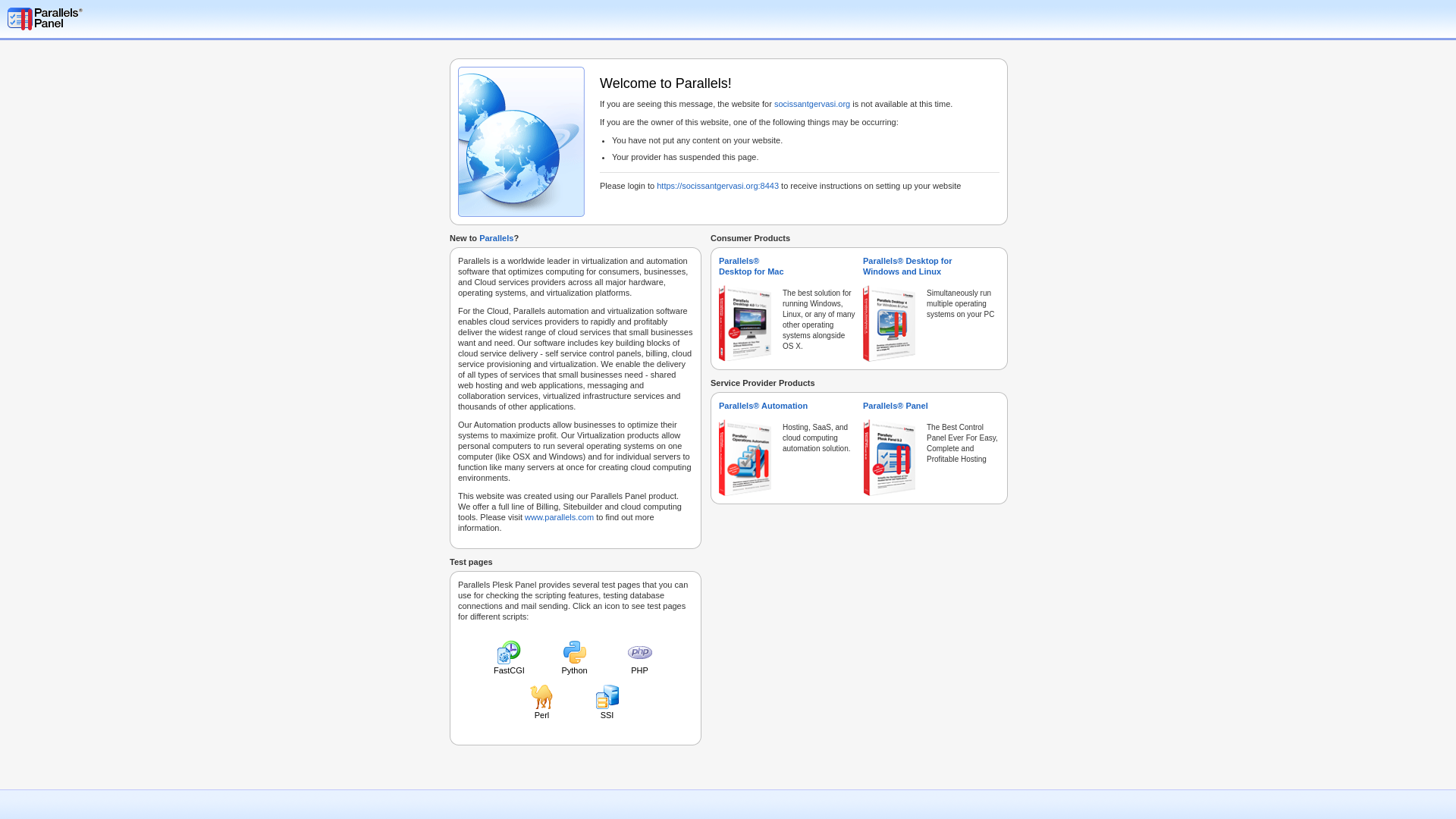 website screenshot of https://socissantgervasi.org/
