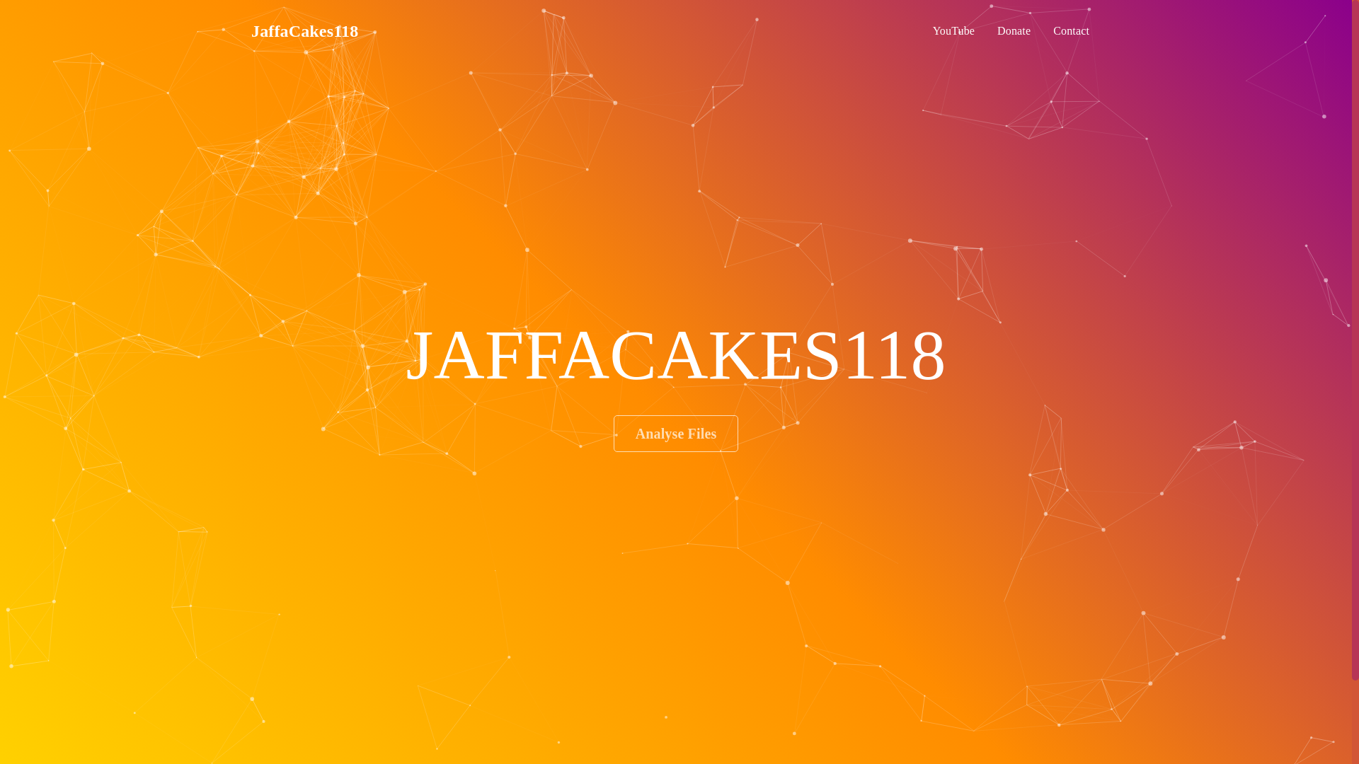 website screenshot of https://jaffacakes118.dev/