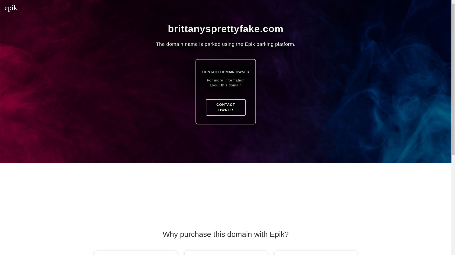 website screenshot of https://brittanysprettyfake.com/