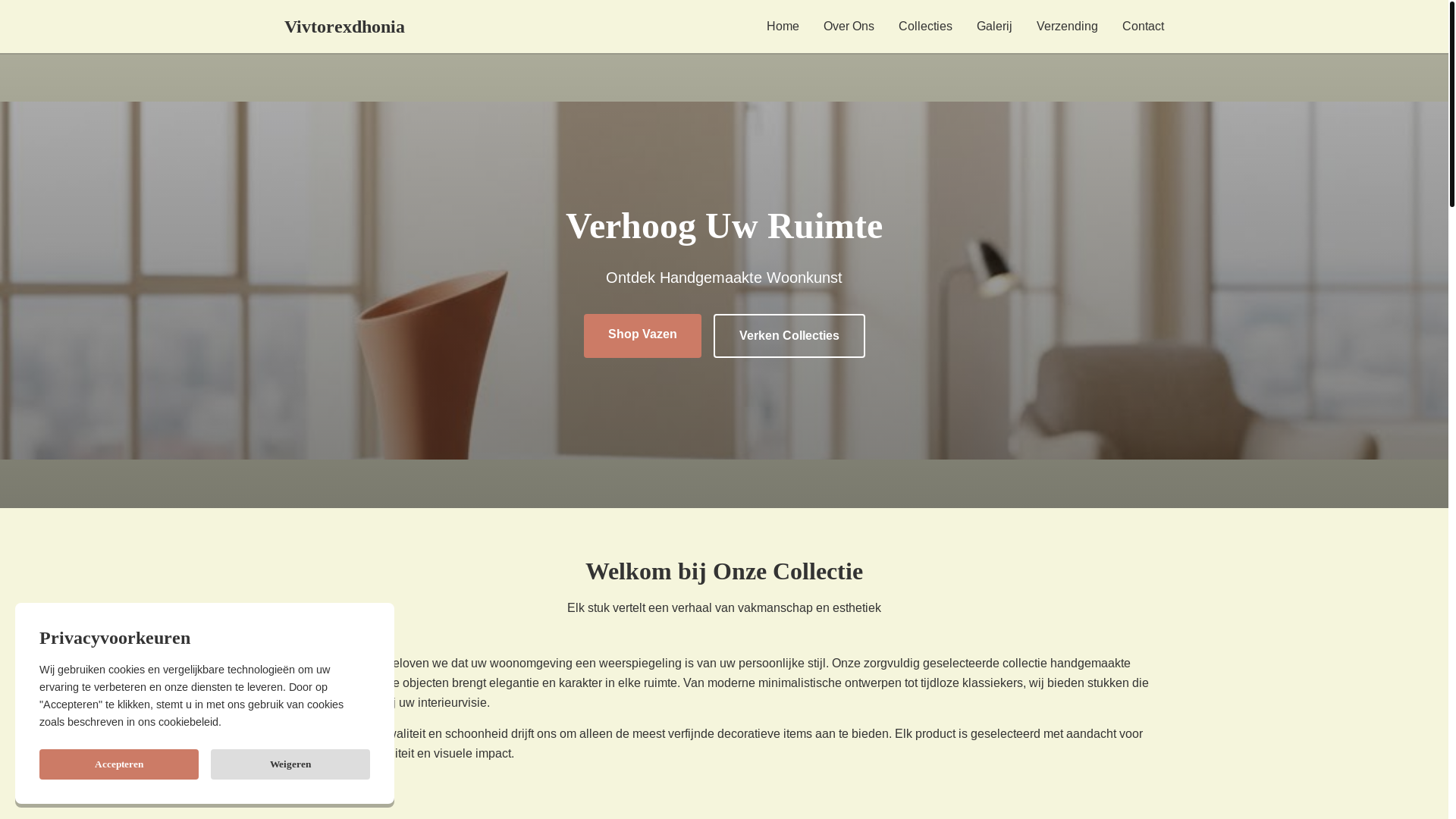 website screenshot of https://vivtorexdhonia.cv/