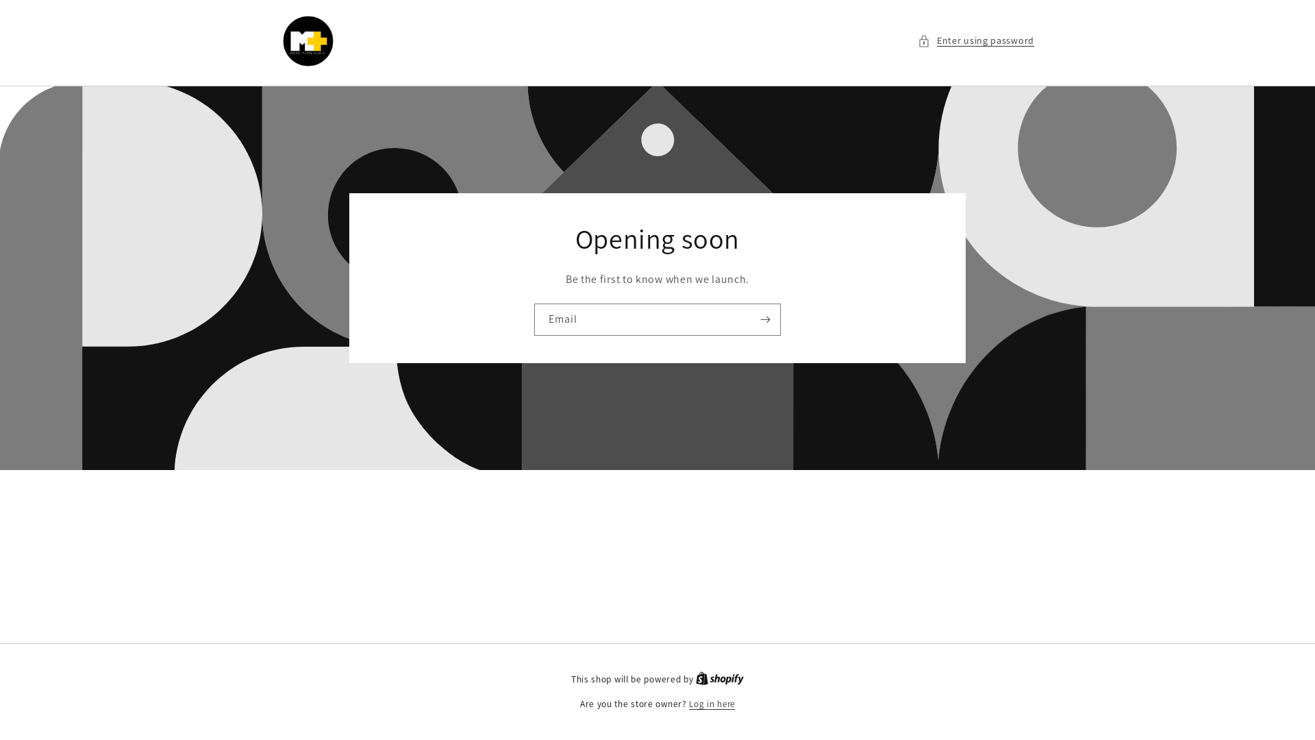 website screenshot of https://musicplusmerch.com/