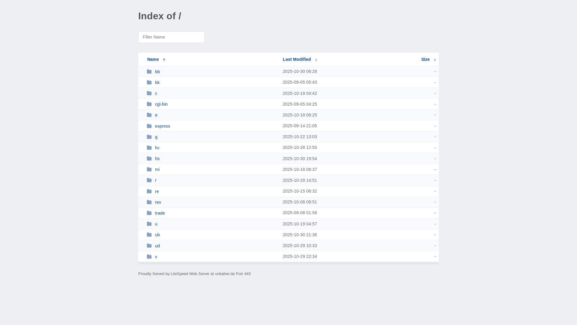 website screenshot of https://unbalive.lat/