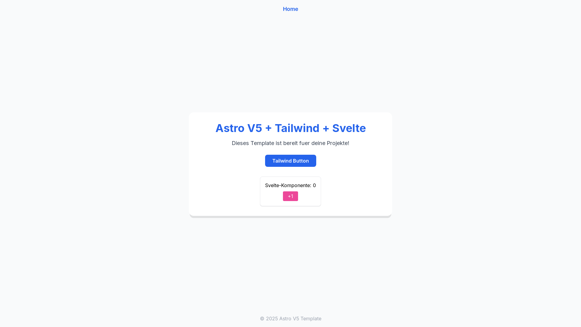 website screenshot of https://astro-v5-template.pages.dev/