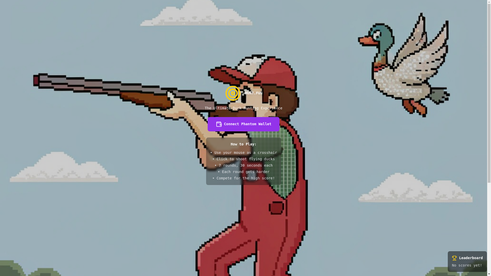 website screenshot of https://huntonbunt.fun/